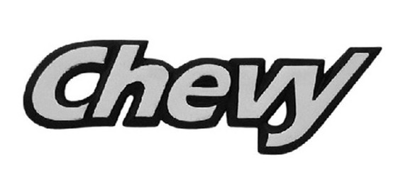EMBLEMA LETRERAS CV CHEVY CROMO