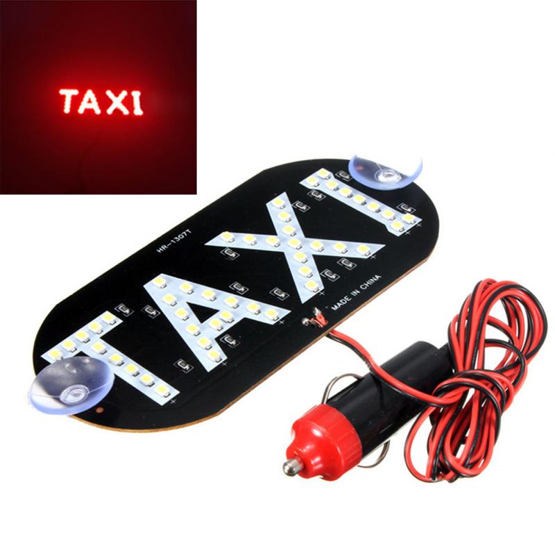LETRERO PARA TAXI LED ROJO