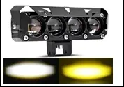 FARO LED 4 LUPA BLANCO-AMBAR 36W 3600  LUMEN CON ESTROBO 12-80V PIEZA