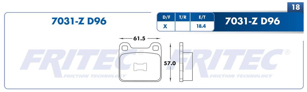 BALATA DELANTERO VW ATLANTIC 4L 1.6 1977-1985 F