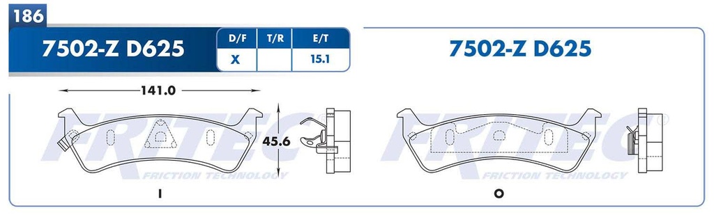 BALATA TRASERO DG GRAND CHEROKEE 6L 4.0 1995-1997