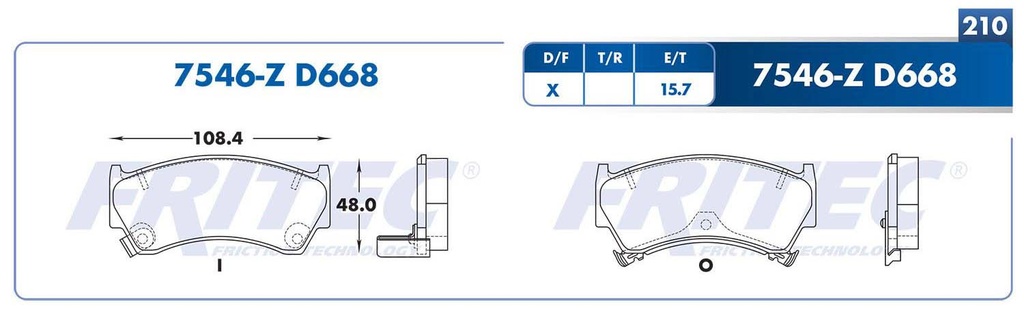 BALATA DELANTERO NS SENTRA 96-99