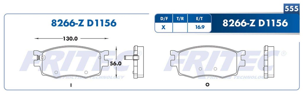 BALATA DELANTERO DG ATTITUDE 06-11 JAC J4 1.5 L4 18-21
