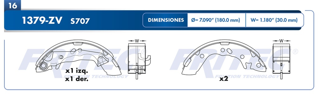 BALATA TRASERO DG ATOS