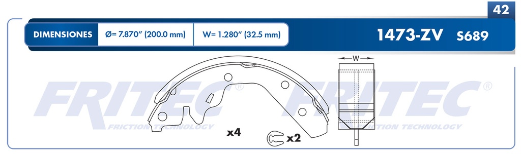 BALATA TRASERO DG NEON 4L 2.5 95-04 OW-1365-ZV