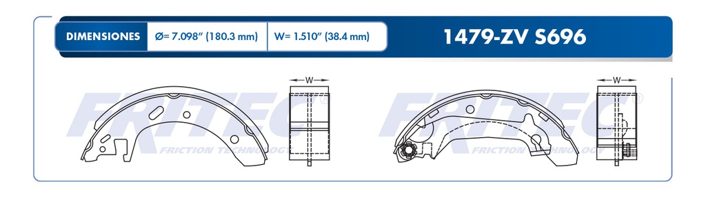 BALATA TRASERO FD CONTOUR