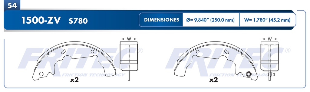 BALATA TRASERO CV EQUINOX 05-06