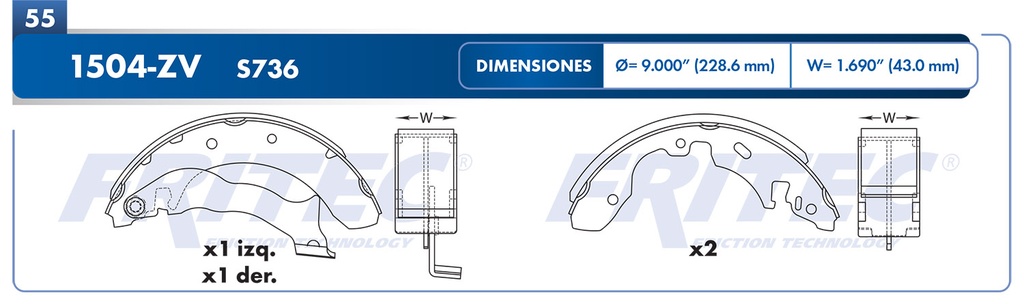 BALATA TRASERO FD CONTOUR