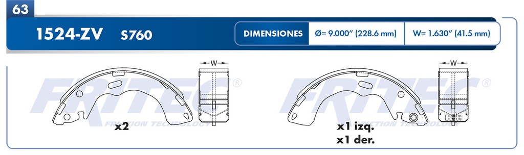 BALATA TRASERO FD ESCAPE 6L 3.0 2001-2007