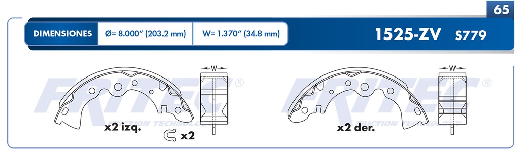 BALATA TRASERO NS SENTRA 4L 2002-2007