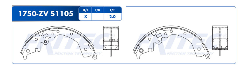 BALATA TRASERO TY HILUX 15-18