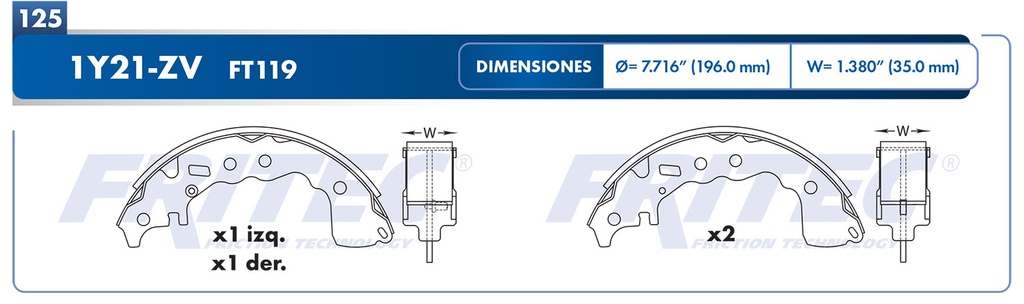 BALATA TRASERO NS KICKS 17-20   1751-S1106-FARET