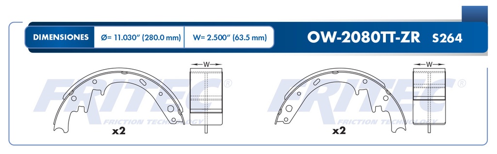BALATA TRASERO DG RAM 1500 94-00