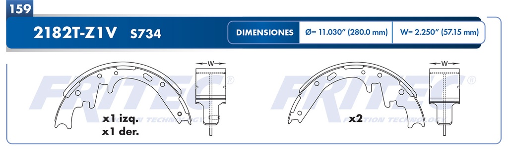 BALATA TRASERO DG DURANGO 8V 5.9 2000-2002