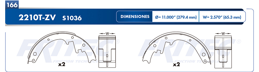 BALATA TRASERO FD RANGER 06-12 ARGENTINA   9151-R