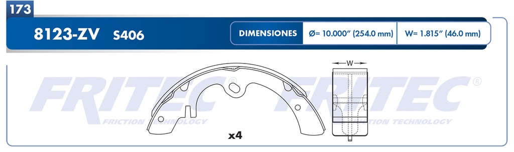 BALATA TRASERO NS 720