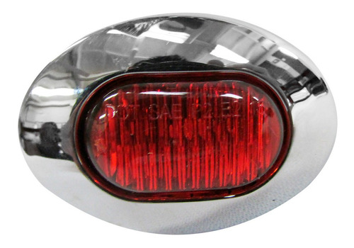 PLAFON OVALADO 3LEDS ROJO