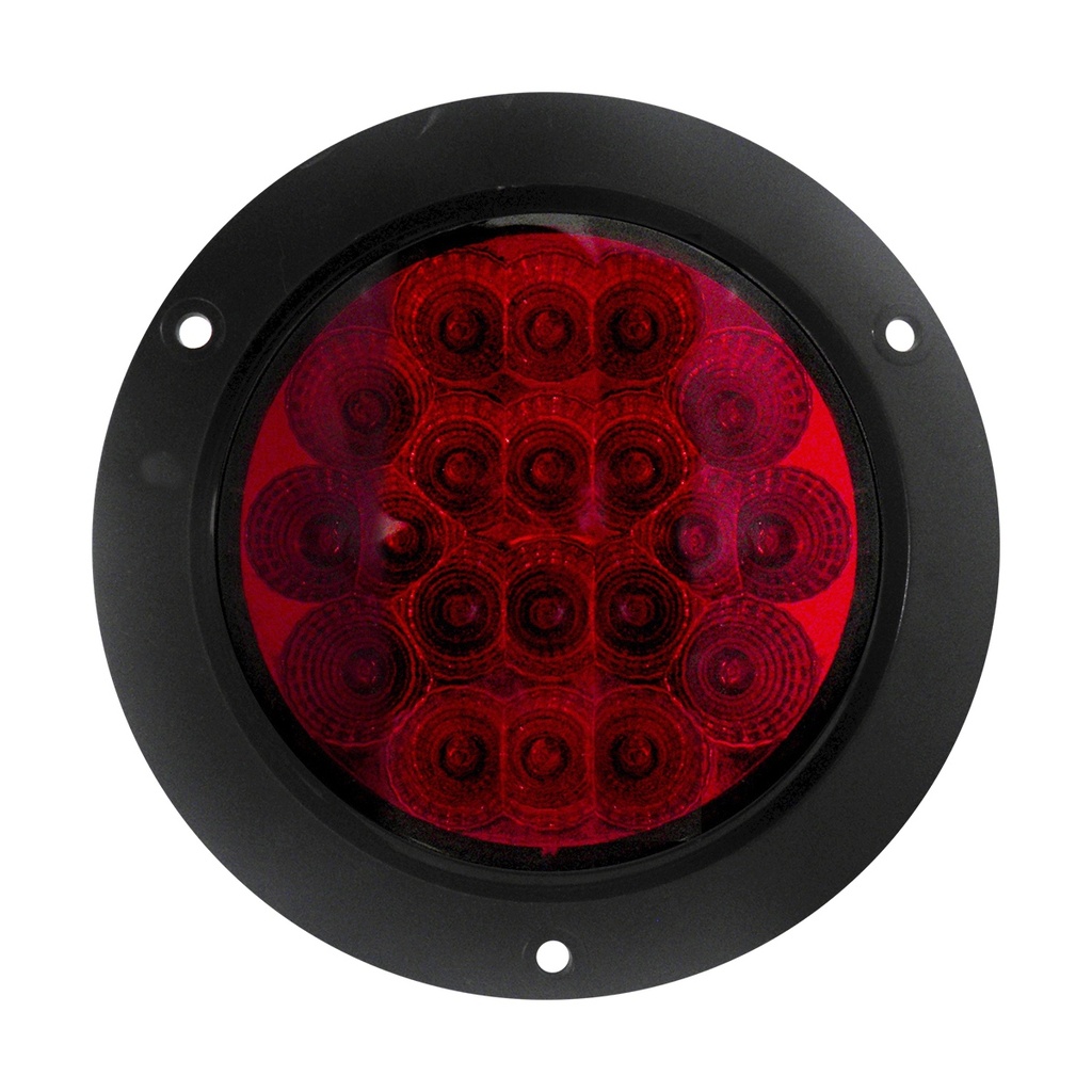 PLAFON REDONDO 5 LEDS NEGRO ROJO