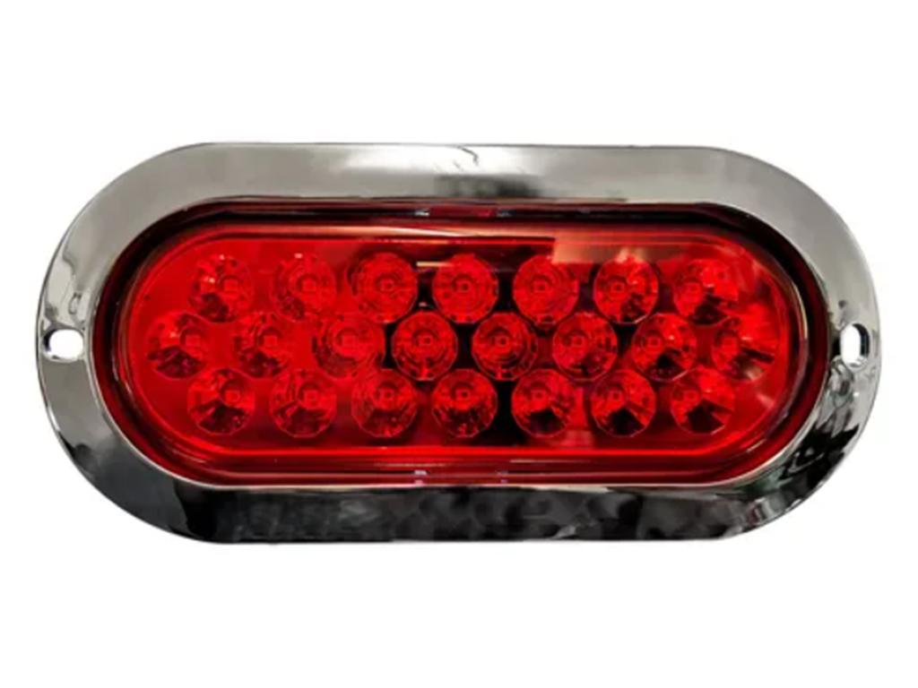PLAFON OVALADO LEDS ROJA STROBO
