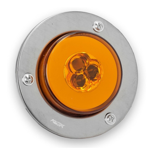 PLAFON REDONDO CHICO 3LEDS AMBAR