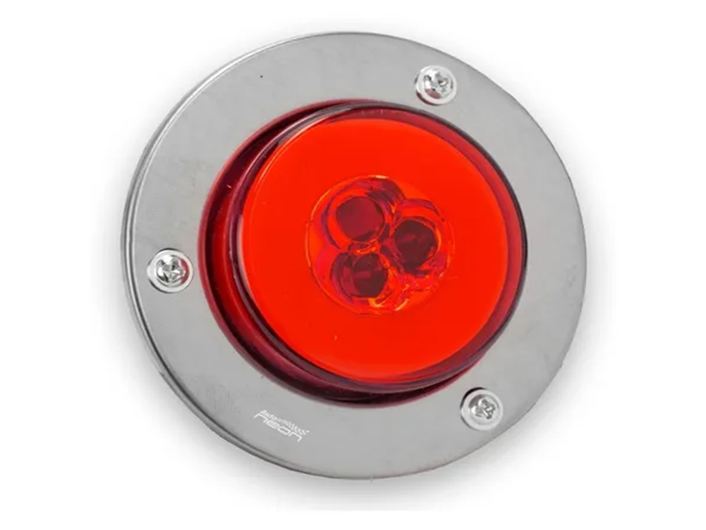 PLAFON REDONDO CHICO 3LEDS ROJO