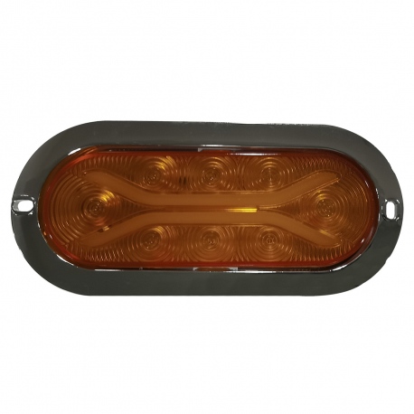 PLAFON CON BRIDA4'' 5LED FIJO AMBAR
