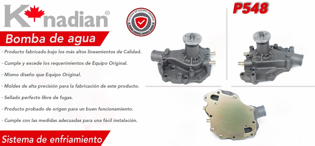 BOMBA AGUA FD F-150 V8 302 87-92