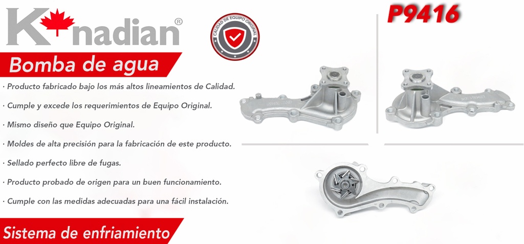 BOMBA AGUA NS SENTRA 00-06 B15 ALMERA 01-05 = 21010-F4600-B