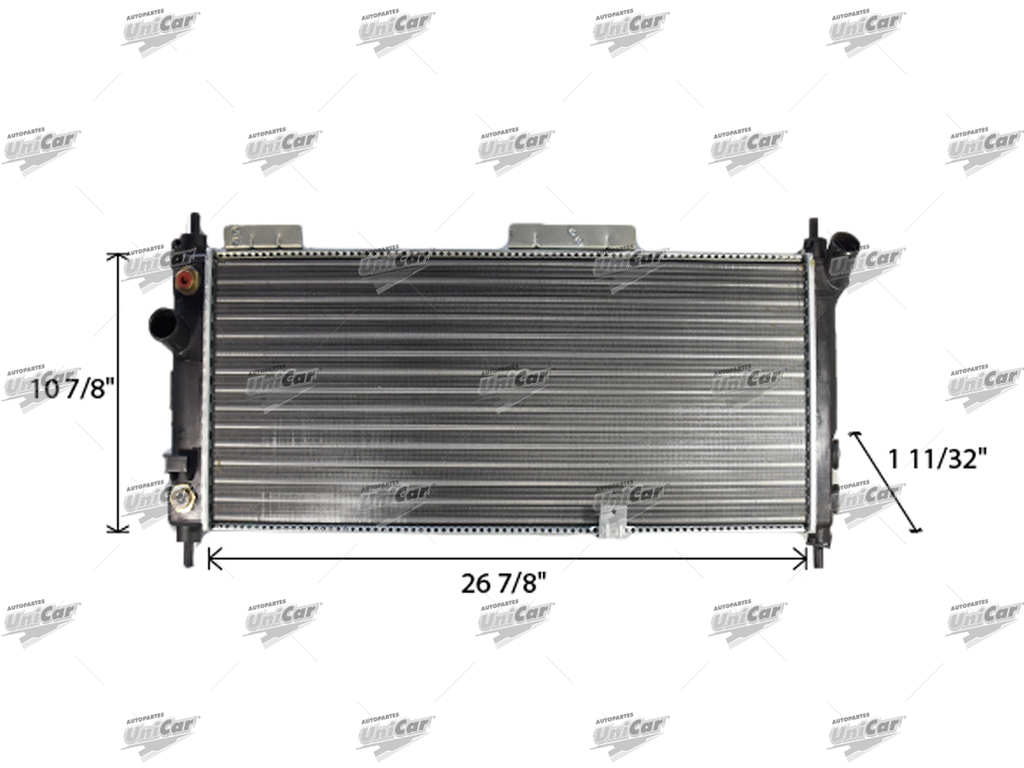 RADIADOR CV CHEVY C/CLIMA AUTOMATICO 2/SALIDAS