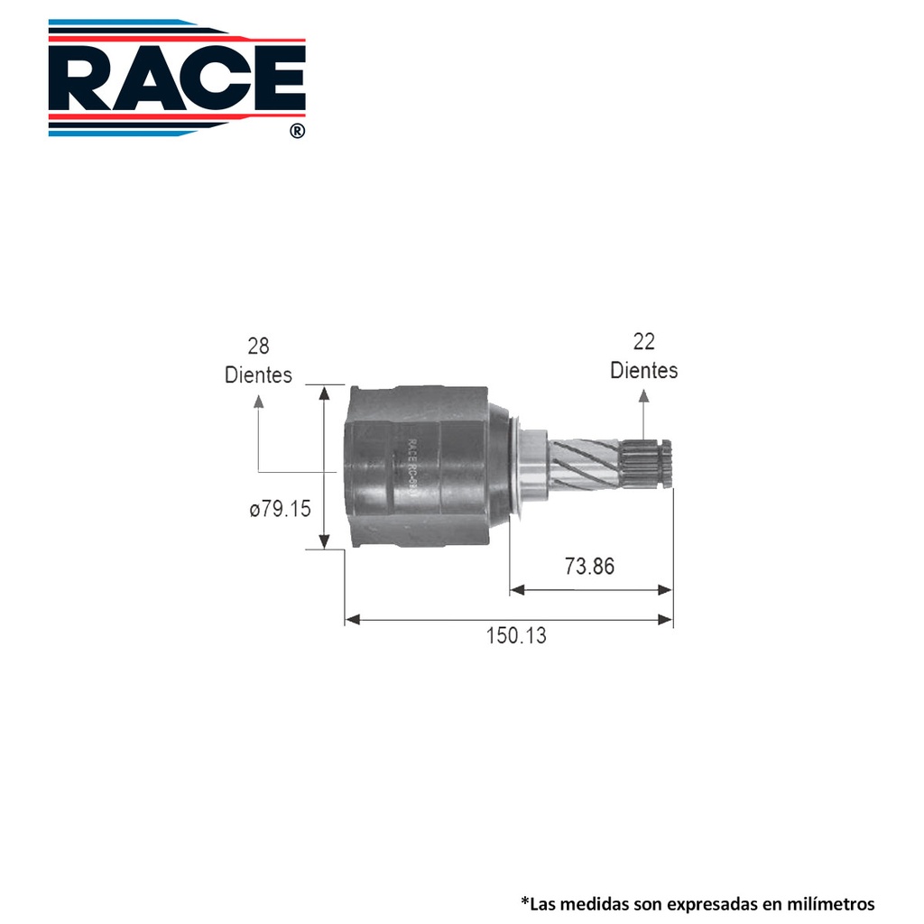 JUNTA HOMOCINETICA CV CHEVY 95-04 L/C