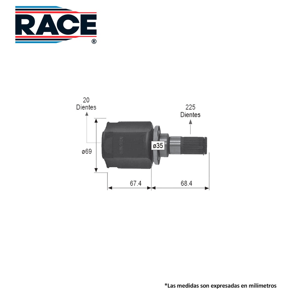 JUNTA HOMOCINETICA DG I-10 L/C