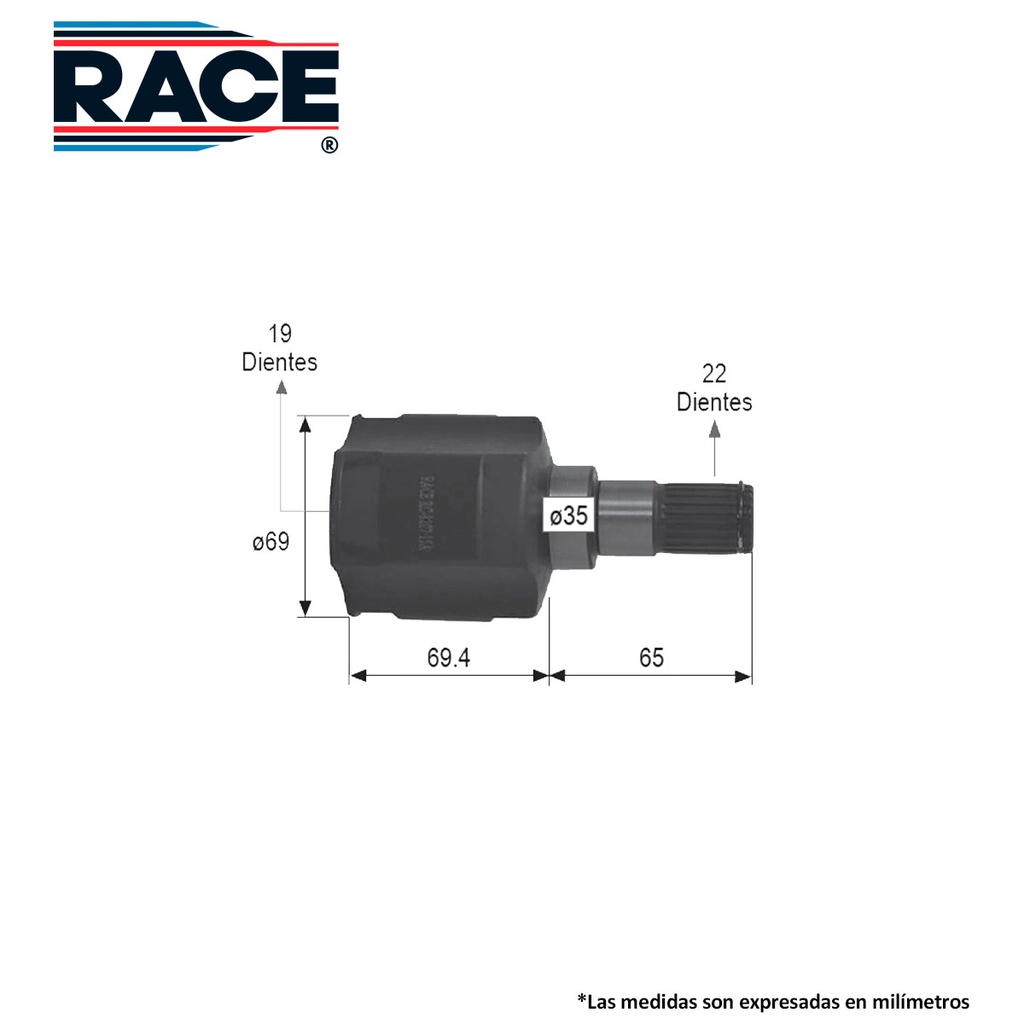 JUNTA HOMOCINETICA CV SPARK 1.4 11-14