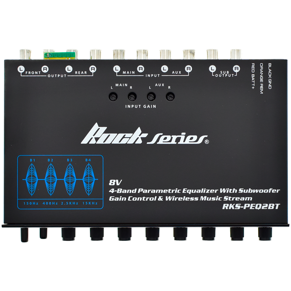 EQUALIZADOR 8V + BT10MT FRECUENCIAS 150 HZ 400 HZ 2.5KHZ 15K