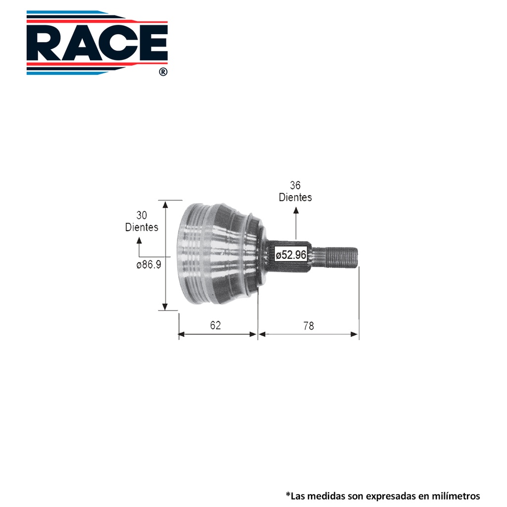 ESPIGA LADO RUEDA VW JETTA A4 2.0