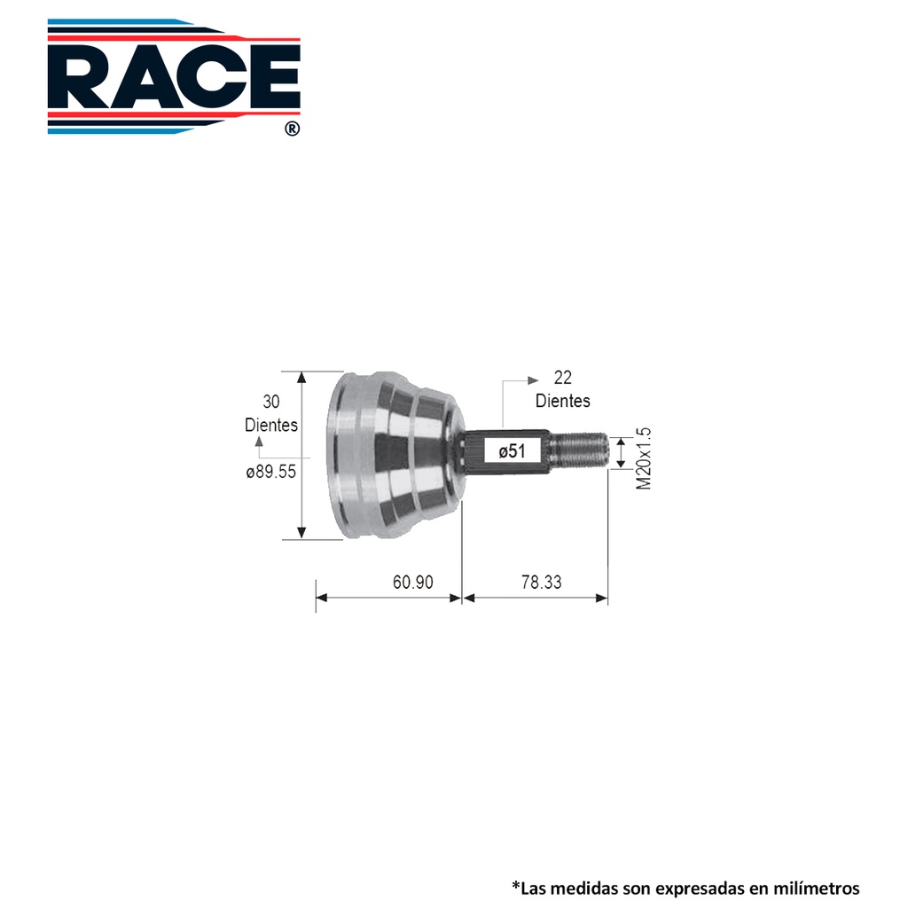 ESPIGA LADO RUEDA VW CROSS FOX 06-08