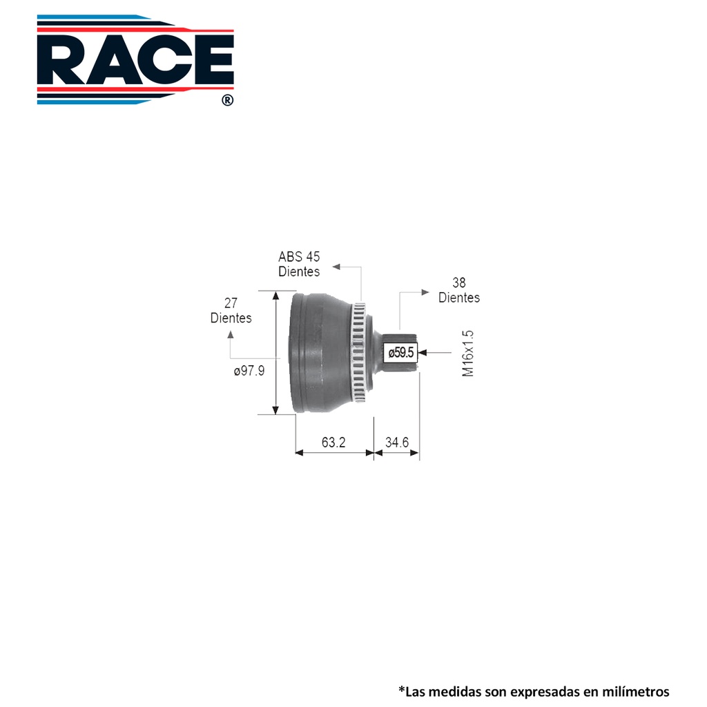 ESPIGA LADO RUEDA VW PASSAT 01-03