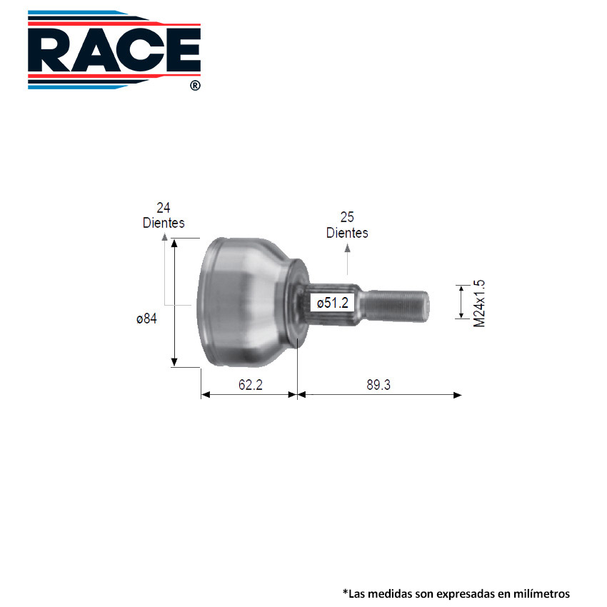 ESPIGA LADO RUEDA FD ESCAPE 2.5 13-19