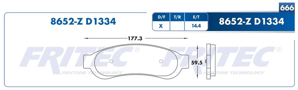 BALATA TRASERO FD F-350 5.4 12