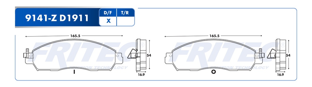 BALATA DELANTERO NS NP-300 2016-     SHD-77W3-ZF521