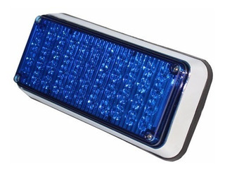 PLAFON RECTANGULAR LEDS AZUL