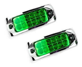 PLAFON RECTANGULAR LEDS VERDE