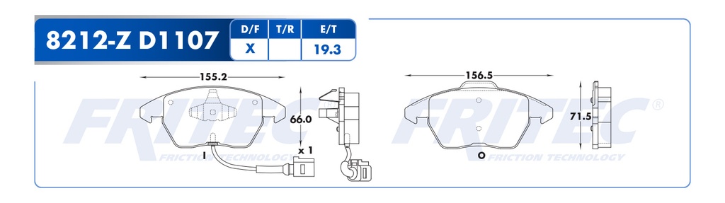 BALATA DELANTERO VW JETTA BICENTENARIO 2010-2011