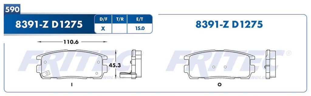 BALATA TRASERO CV CAPTIVA EQUINOX