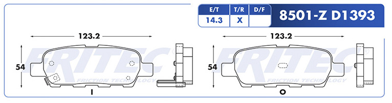 BALATA TRASERO NS ALTIMA         WC1393