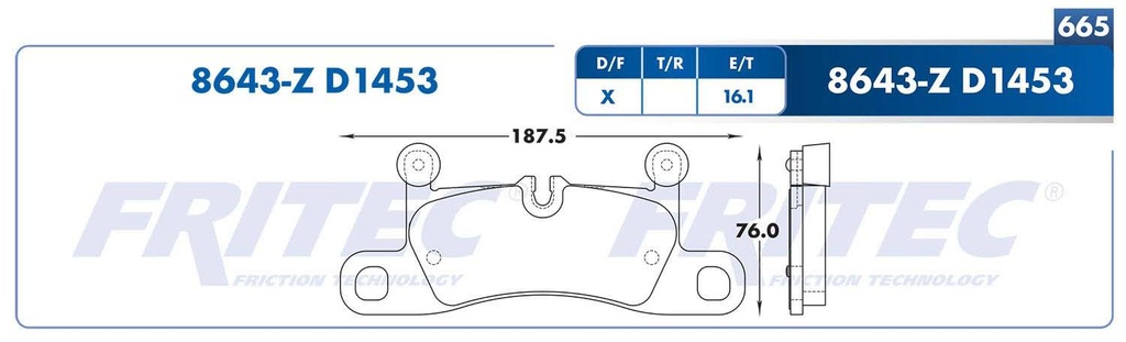 BALATA TRASERO VW TOUAREG 11-14