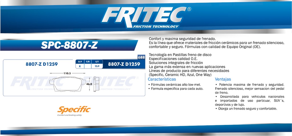 BALATA TRASERO MZ CX-7 8378