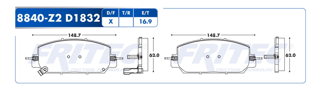 BALATA DELANTERO HD ACCORD 16-17