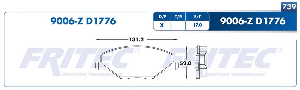 BALATA DELANTERO VW VENTO SPC-8Y03Z