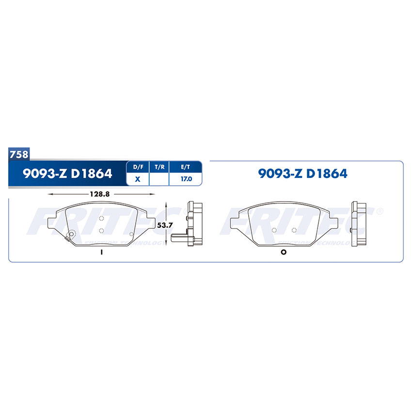 BALATA DELANTERO CV SPARK NG 16-17