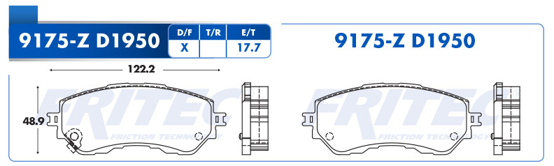 BALATA DELANTERO TY YARIS 17-